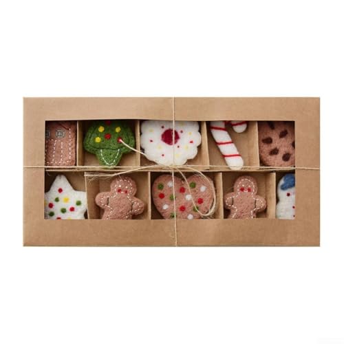 10 Stück Weihnachtsbaumschmuck Wollfilz Schneemann Set, Urlaub hängende Dekorationen Winter Festliche Wohnkultur, saisonale Party Xmas Dekoration Kugeln 10 Stück Weihnachtsbaumschmuck Wollfilz Schneemann Set, Urlaub hängende Dekorationen Winter Festliche Wohnkultur, saisonale Party Xmas Dekoration Kugeln von Filteilect