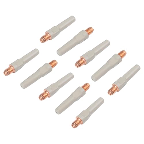 10 Stück nicht beschichtete Schweißspitzen für 15AK MIG-Taschenlampe, 40 x 1,0 mm, Metall, kupfergraue Düsen mit Schlackenschutz-Design 10 Stück nicht beschichtete Schweißspitzen für 15AK MIG-Taschenlampe, 40 x 1,0 mm, Metall, kupfergraue Düsen mit Schlackenschutz-Design von Filteilect