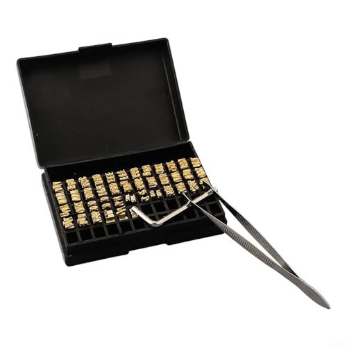 120 Stück 2 x 4 x 15 mm Heißstempelbuchstaben Thermobanddruck Schriftart von Filteilect