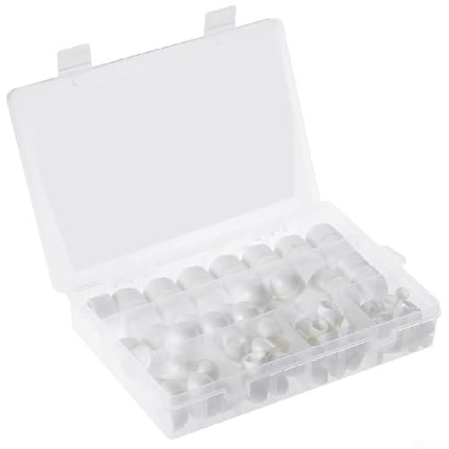 145pcs Schutzkappe für Schrauben Sechskant Abdeckkappe weiß für Muttern Schrauben Bolzen von Filteilect