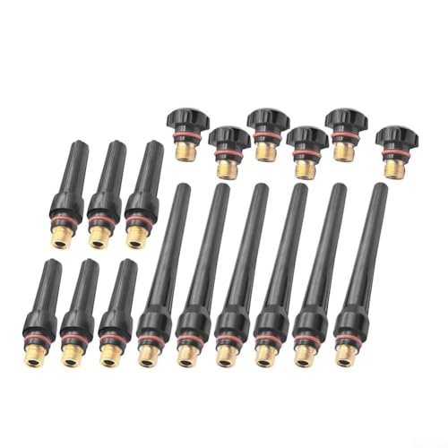 18 Stück für WIG-Schweißbecher, Rückkappe, Taschenlampen-Set, Schweißrückenkappe für WP-17/18/26 von Filteilect