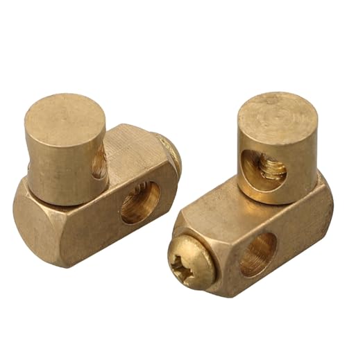 2 Stück Verstellbares Doppelgelenkstück für Exzenter-Ablaufgarnitur, Universal-Metallverbinder mit 5,2 mm Loch, 360° drehbar für Spülbecken-Zugstangen-Installation, 2 Stück Verstellbares Doppelgelenkstück für Exzenter-Ablaufgarnitur, Universal-Metallverbinder mit 5,2 mm Loch, 360° drehbar für Spülbecken-Zugstangen-Installation, von Filteilect