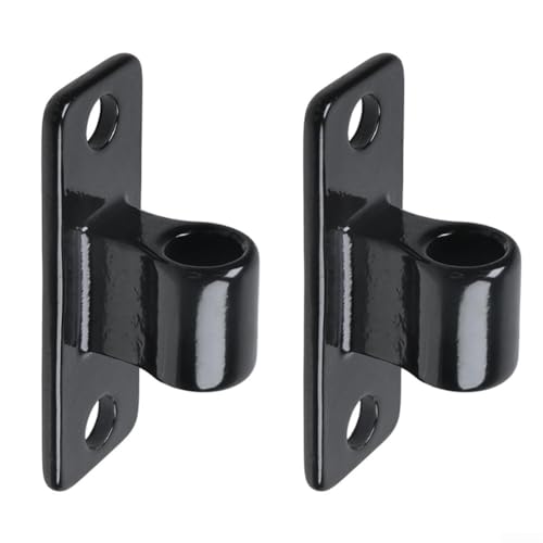 2 Stück verzinktes Eisen, robuste Wandhalterung, Torscharniere für Maschendrahtzaun, Garten- oder Bauernhoftor, passend für 5/8 Zoll Stift, schwarz, Outdoor-Hardware von Filteilect