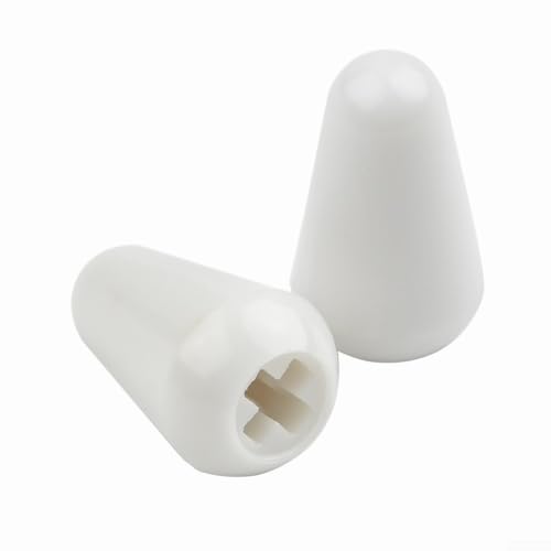 2 x Kippspitzen für SQ ST E-Gitarre, kompatibel mit 3-Wege-5-Wege-Schaltern (weiß) von Filteilect