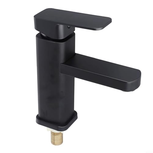 304 Edelstahl Schwarz Single Cold Basin Wasserhahn mit Kunststoffgriff, rost- und anlaufgeschützt, Badezimmer-Waschbeckenarmatur für Arbeitsplatte oder Küche 304 Edelstahl Schwarz Single Cold Basin Wasserhahn mit Kunststoffgriff, rost- und anlaufgeschützt, Badezimmer-Waschbeckenarmatur für Arbeitsplatte oder Küche von Filteilect