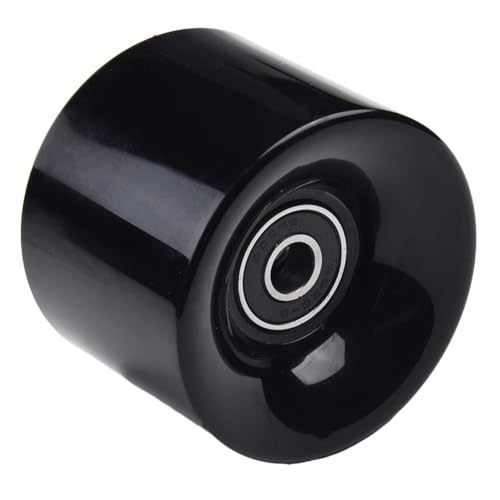4 Stück 60 x 45 mm 78A Skateboard-Räder ABEC9 Kugellager und Abstandshalter für Allwetter-Leistung (schwarz) von Filteilect