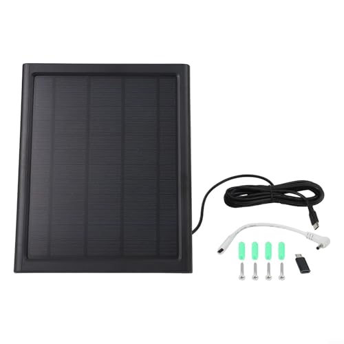 6 W Solarpanel Außenkamera Gartenleuchte Solarladepanel Aufladen 3,7 V (schwarz) von Filteilect