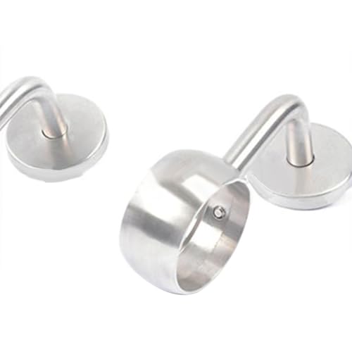 90° Edelstahl-Handlaufstützhalterungen, runde Rohrhalter für Treppengeländer, 38 mm, 42 mm, 50 mm Durchmesser, poliertes Chrom (42 mm) von Filteilect