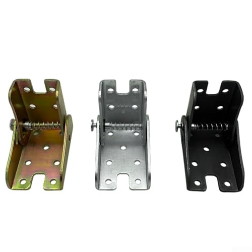 90 Grad selbstsicherndes Klappscharnier für Schlafsofa und Esstisch, Stahl-Hebebügel, Möbel-Hardware-Zubehör, mit 65 x 60 x 45 mm Größe (Silber) von Filteilect