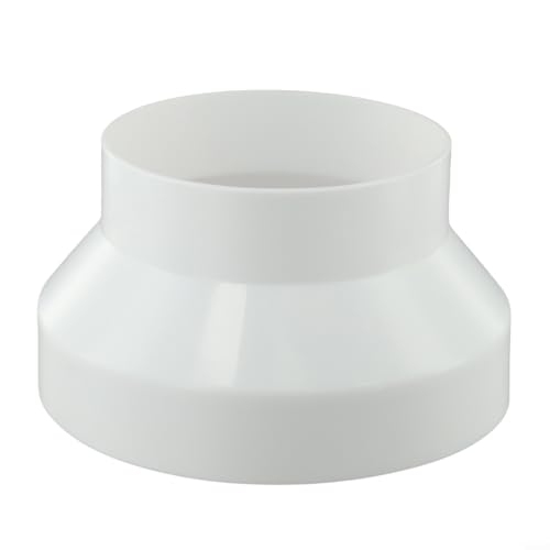 ABS Entlüftungsrohr-Reduzieradapter 80-100 150-100 150-110 200-150 250-200 zum Anschluss von massiven oder flexiblen Kanälen an Entlüftungsventilatoren, Trocknerentlüftungen, Dunstabzugshauben (200 von Filteilect