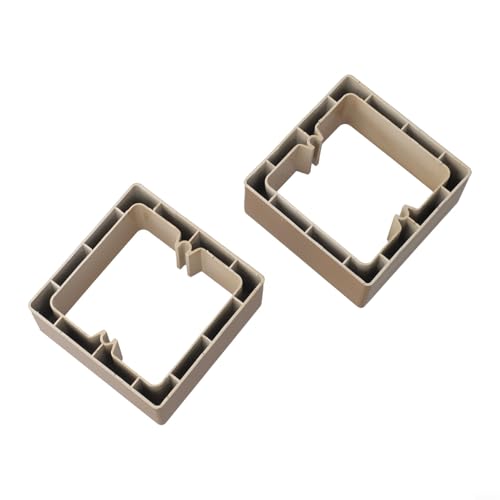 Abstandshalter für Einzelsteckdosen, 40 mm Tiefe, 1-Gang-Lichtschalter-Abdeckplatte mit 60 mm Befestigungsschrauben für Steckdosenverlängerung, sicher, abgerundete Kanten, goldfarben, 2 Stück Abstandshalter für Einzelsteckdosen, 40 mm Tiefe, 1-Gang-Lichtschalter-Abdeckplatte mit 60 mm Befestigungsschrauben für Steckdosenverlängerung, sicher, abgerundete Kanten, goldfarben, 2 Stück von Filteilect