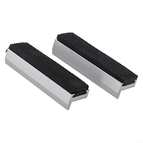 Aluminium-Schraubstock-Backenschutz mit magnetischen Pads für Schraubstock, Schraubstock, Bohrmaschinen-Schraubstock und Fräsklemmen, Mehrzweck-Softabdeckungen mit V-förmigem und (10,2 cm) von Filteilect