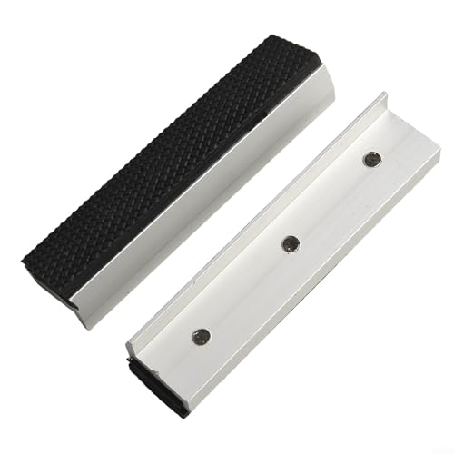 Aluminium-Schraubstock-Backenschutz mit magnetischen Pads für Schraubstock, Schraubstock, Bohrmaschinen-Schraubstock und Fräsklemmen, Mehrzweck-Softabdeckungen mit V-förmigem und (12,7 cm) von Filteilect
