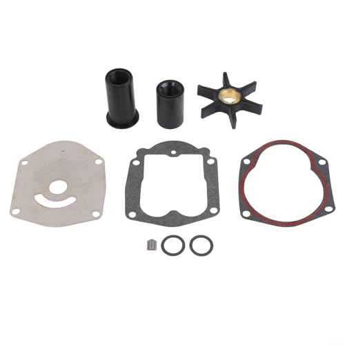 Außenbord-Wasserpumpen-Laufrad-Reparatur-Set, Edelstahl, Gummi, kompatibel mit Mercury für Mariner 25 30 40 50 PS ab 1998, ersetzt OEM 821354A2 von Filteilect