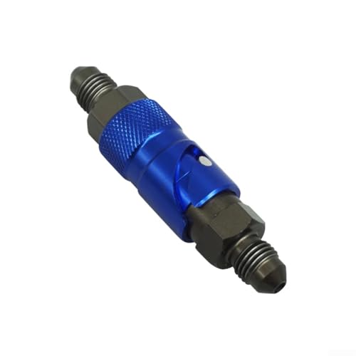 CNC-Aluminium-AN3-Schnellspanner-Ölbrecher-Anschluss für Motorrad-Kraftstoffsysteme mit M10 x 1 0 mm Gewinde für sichere und stabile Kraftstoffleitungsabschaltung (Azure) von Filteilect