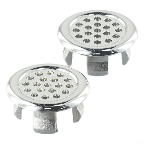 Chrom Waschbecken Überlauf Abdeckung Ringe Ersatz Loch Zubehör Galvanisierter Kunststoff 22-24 mm Öffnung Waschbecken Schrank von Filteilect