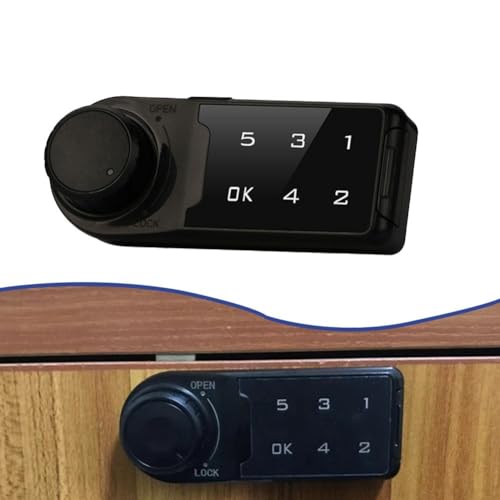 Digitales elektronisches Passwort-Schrankschloss, schlüsselloses Sicherheits-Zahlenschloss für Schublade, Aktenschrank, Schließfach, Hotel- und Fitnessstudioschrank, 4–15 Ziffern (30 mm) von Filteilect