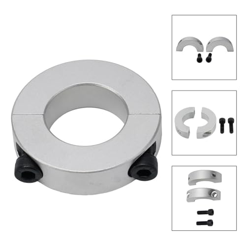 Doppelter geteilter Schaft-Klemmkragen, Aluminiumlegierung, Klemmring für 45 mm, 50 mm, 55 mm, 60 mm Wellen für CNC-Metallbearbeitung (60 mm) von Filteilect