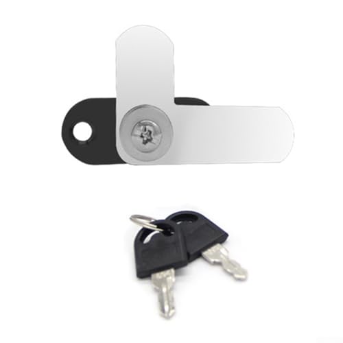 Doppeltür-Schrankschloss, 16 mm, 19 mm, Zinklegierung, 7-förmiges Sicherheitsschloss mit Schlüsseln für Aktenschränke, Briefkästen, Metallmöbel und Heimbüro-Aufbewahrungstüren, einfach (19 mm, schwarz Doppeltür-Schrankschloss, 16 mm, 19 mm, Zinklegierung, 7-förmiges Sicherheitsschloss mit Schlüsseln für Aktenschränke, Briefkästen, Metallmöbel und Heimbüro-Aufbewahrungstüren, einfach (19 mm, schwarz von Filteilect