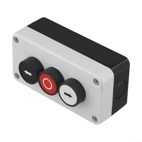 Drucktastenschalter Steuerbox 3 Positionen nach oben unten Pfeil Stop Reset Wasserdicht IP67 ABS Material Kompaktes Design Elektrische Steuerstation von Filteilect
