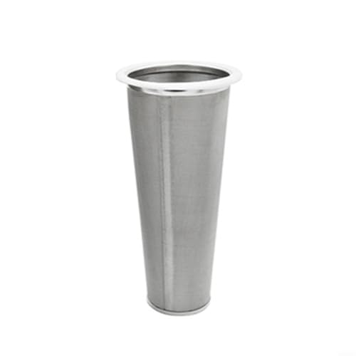 Edelstahl-Kaffee-Ei, feines Sieb, für einfaches Aufbrühen von Kaffee und Tee (8 x 15 cm Kegelmodell) von Filteilect