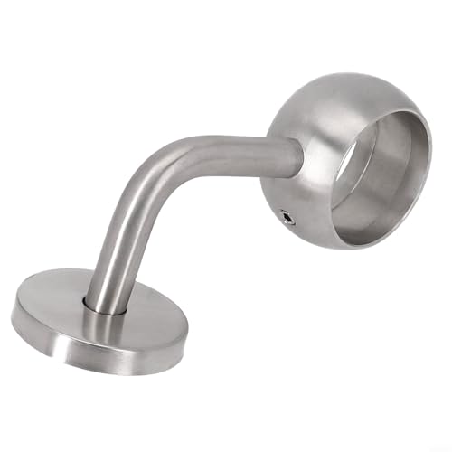 Edelstahl-Stützhalterungen für runde Rohrleitungen, Schrankstangen, 90-Grad-Winkel, Handlauf-Hardware für moderne Treppenhäuser, Heimdekoration (42 mm) von Filteilect