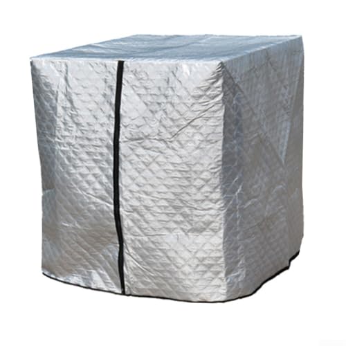 Filteilect 1000L IBC Container Isolationsabdeckung Wetterbeständiger Lagerschutz mit Oxford-Gewebe für Regenwassertankschutz (Silber) von Filteilect