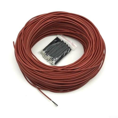 Filteilect 12 K Kohlefaser-Heizkabel mit Silikonkautschuk-Isolierung, 33 Ω/m Widerstand, 25 W/m Ausgangsleistung, Infrarotwärme 8–18 μm, Hochspannung 3000 V (10 m) von Filteilect