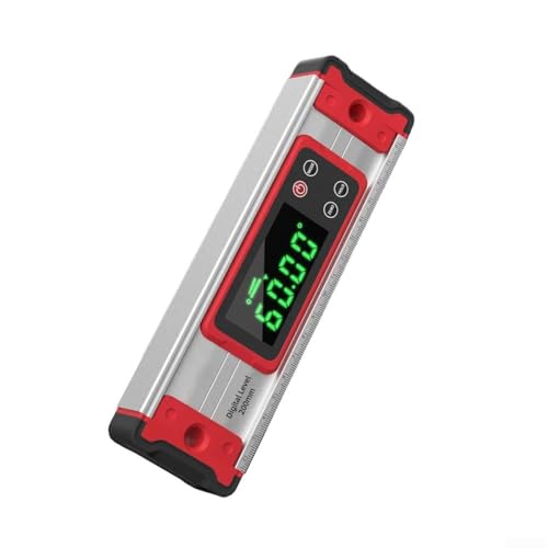 Filteilect 3-in-1 Elektronische digitale Wasserwaage aus Aluminiumlegierung mit magnetischer Basis, wasserdichtes Neigungsmesswerkzeug, High-Definition-Display, automatisches Drehen (200 mm) von Filteilect