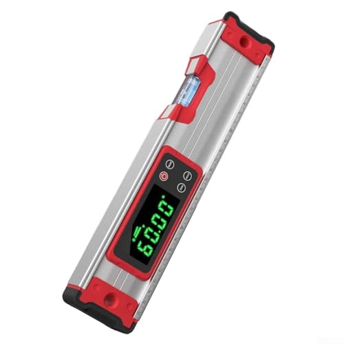 Filteilect 3-in-1 Elektronische digitale Wasserwaage aus Aluminiumlegierung mit magnetischer Basis, wasserdichtes Neigungsmesswerkzeug, High-Definition-Display, automatisches Drehen (300 mm) von Filteilect
