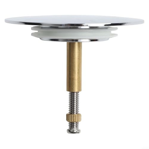 Filteilect Allgemeiner Badewannenstopfen, 72 mm, verchromtes Messing, höhenverstellbar, doppelte Dichtung, Badewannen-Ablaufabdeckung mit Silikonring, Badewannen-Ablaufstopfen Filteilect Allgemeiner Badewannenstopfen, 72 mm, verchromtes Messing, höhenverstellbar, doppelte Dichtung, Badewannen-Ablaufabdeckung mit Silikonring, Badewannen-Ablaufstopfen von Filteilect