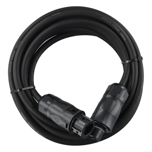 Filteilect BC01 Buchse auf Verlängerung Adapter Stromanschlusskabel H07RN-F 3x1,5mm² Gummi AC-Kabel für Wechselrichter und Balkon-Solaranlagen, Wetter und (5 Meter) von Filteilect