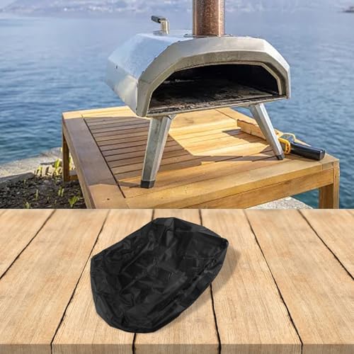 Filteilect Cozze 90347 Gas-Pizzaofen-Abdeckung, wasserdicht, staubdicht, 420D-Oxford-Gewebe mit winddichten Riemen und Kordelzug für Outdoor-Schutz (S1262 x 62 x 28 cm) (SKU) von Filteilect