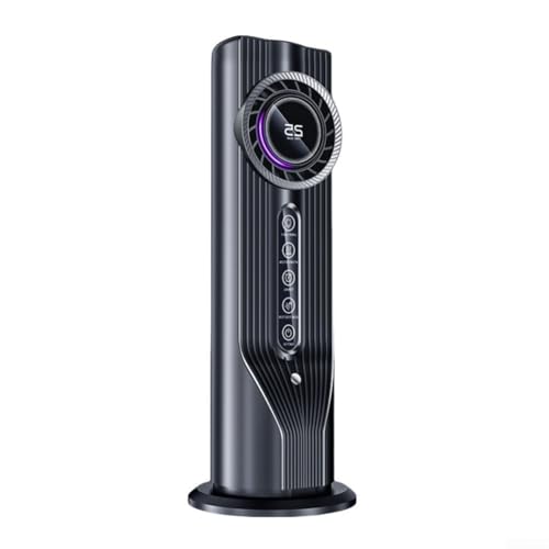 Filteilect Desktop-Turm-Ventilator mit LED-Leselicht, 6 Geschwindigkeitsstufen, leiser Kühlventilator mit Timer-Funktion für Zuhause, Arbeitszimmer, Schlafsaal (schwarz) von Filteilect