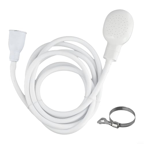 Filteilect Duschkopf und Schlauch, Push-On-Duschaufsatz für Badewannen- oder Waschbeckenarmaturen für Einzelhahnmischer, Handbrause für Menschen und Haustiere (2 m) von Filteilect