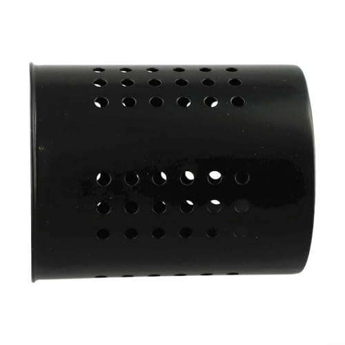 Filteilect Edelstahl-Utensilien-Organizer mit Belüftungslöchern für Küche, Arbeitsplatte, Aufbewahrung und Abtropffläche (schwarz, mittel) von Filteilect