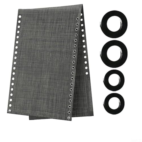Filteilect Ersatzstoff für Liegestühle mit Seilgurt, atmungsaktiv und für die Verwendung mit Standard-Outdoor-Lounge- und Liegestühlen (grau) von Filteilect
