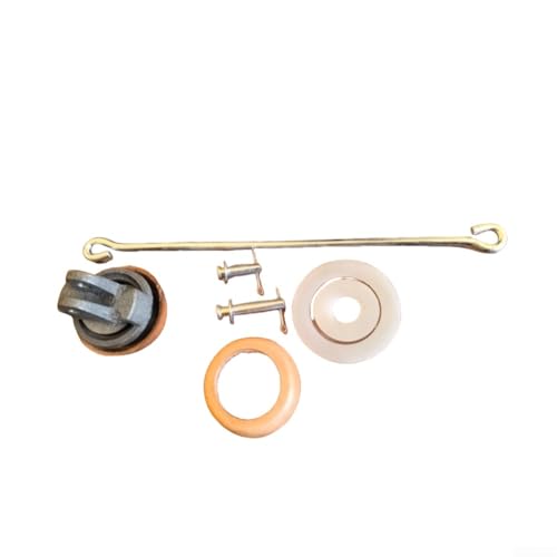 Filteilect Gusseisen Ersatzkolben Set für Handpumpen Typ 75 mit Lederhülsendichtung, Kolbenstange, Stifte & Unterlegscheiben (B) von Filteilect