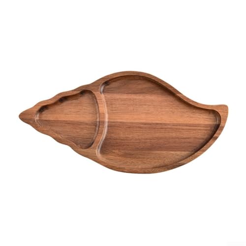 Filteilect Holzbretter und Servierplatten, dicke Kanten und tiefe Schale aus Akazienholz, für Esszimmer und Küche (S) von Filteilect