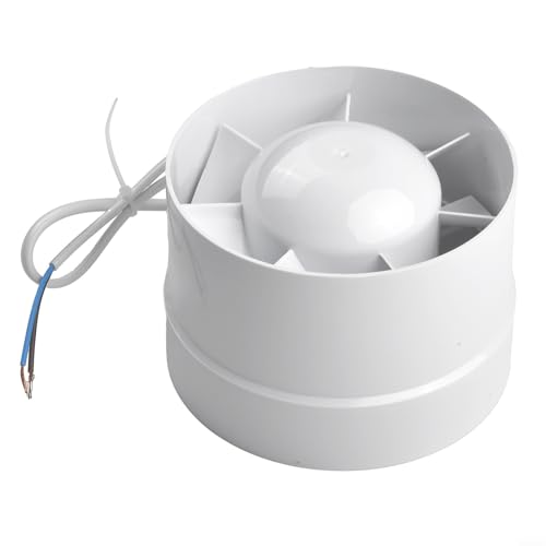Filteilect Inline-Ventilatorsystem, geräuscharmes Lüftungsgebläse mit Thermoschutzvorrichtung, wasserdichter Luftabsaugung, für Küche und Badezimmer (12,7 cm) von Filteilect