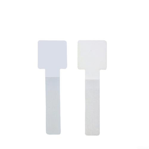 Filteilect Kabel-Management unter dem Schreibtisch, 100 Stück, verstellbar, Nylon, Kabel-Organizer, wiederverwendbare Draht-Clips, Halter, schwarz, weiß, grau (weiß) von Filteilect