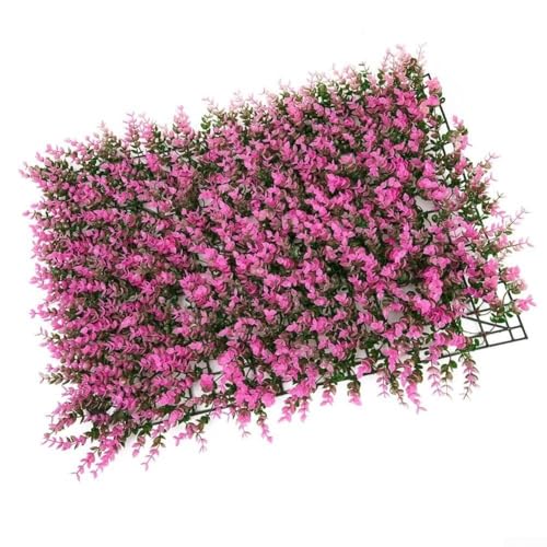 Filteilect Künstliche Matte, Gras, Rasen, Wand, Hecke, Laubplatte für Zuhause, Hochzeit, Dekoration, Innen- und Außenbereich, Gartenzaun (S12pink) (SKU) von Filteilect