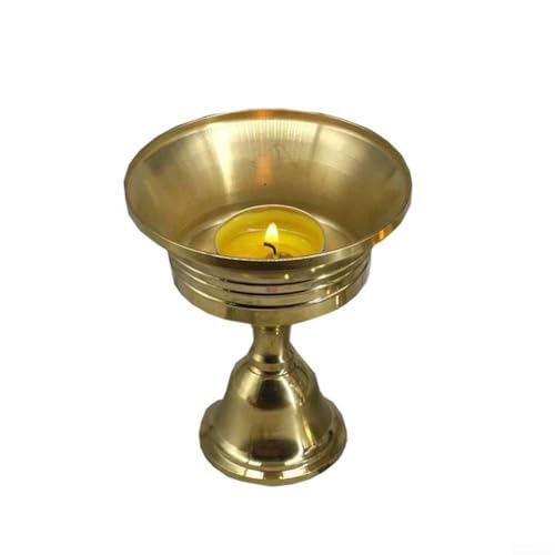 Filteilect Kupfer Öllampensockel Ständer Halter Metall Laterne Stützbasis für lange brennende Kerze religiöse Dekoration Zuhause Tempel Zubehör Filteilect Kupfer Öllampensockel Ständer Halter Metall Laterne Stützbasis für lange brennende Kerze religiöse Dekoration Zuhause Tempel Zubehör von Filteilect