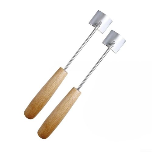 Filteilect Maiskolben-Abbeizer, Küchenhelfer mit Holzgriff, Push-Down-Design für sichere, effiziente Kernentfernung (2 Stück) von Filteilect