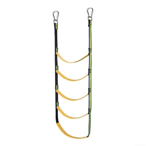 Filteilect Marine Bootsleiter – 3/4/5 Stufen, Nylon-Seilleiter mit Haken, abnehmbare Kletterhilfe, für Fischerboote, Schlauchboote, Kanufahren (5 Stufen) von Filteilect