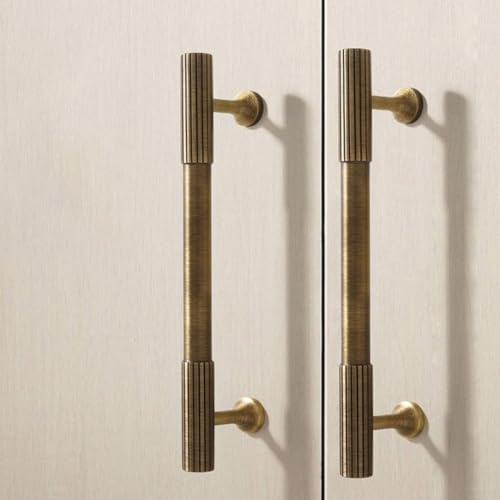 Filteilect Messinggriff, antikes Messing, Schrank-Hardware, Schubladengriffe, Möbelgriffe, Küchenschrank, Türknäufe mit verschiedenen Lochabständen (S12224 mm) (SKU) von Filteilect