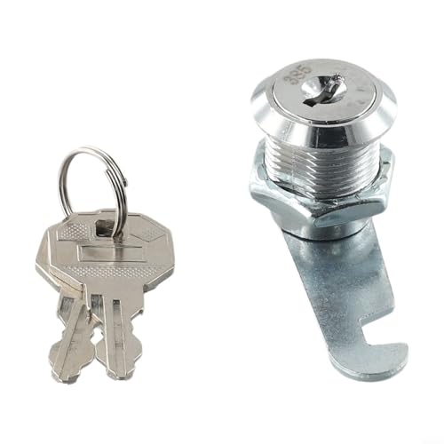 Filteilect Metall-Schrankschloss mit Schlüsseln, Schubladen-Nockenschloss, Schloss für Möbel, für Schubladenspind, Briefkasten-Aufbewahrung, Sicherheitsschloss-System (25 mm) von Filteilect