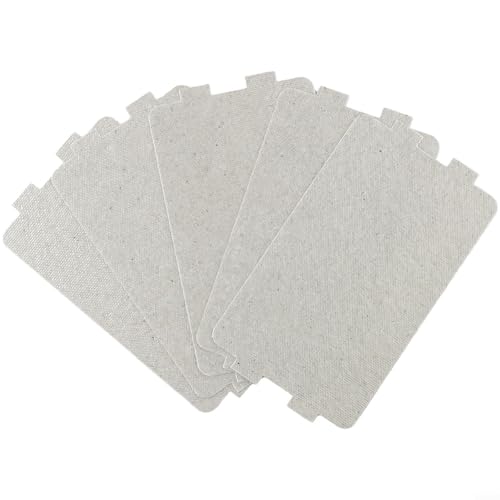 Filteilect Mikrowellen-Glimmerplatte, 5 Stück, 11,6 x 6,5 cm, Wellenleiter-Abdeckplatten, hochtemperaturbeständiges, isolierendes Ersatzteil für Mikrowelle, Haare (S12) (SKU) von Filteilect