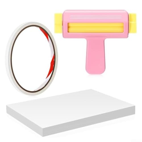 Filteilect Papier-Crimper Bastelset, 50 Fotopapierbögen, starkes Klebeband-Set für Chip-Tüten, Scrapbook, kreative Projekte, Rosa Filteilect Papier-Crimper Bastelset, 50 Fotopapierbögen, starkes Klebeband-Set für Chip-Tüten, Scrapbook, kreative Projekte, Rosa von Filteilect