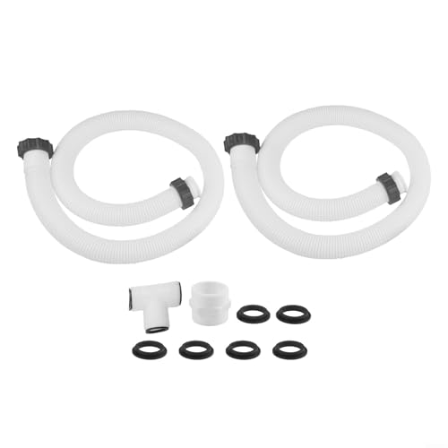 Filteilect Poolpumpen-Schlauchanschlussset, mit geteiltem Gelenkadapter, kompatibel für Intex für Coleman Aufstell-Schwimmbäder, 3,8 cm System von Filteilect